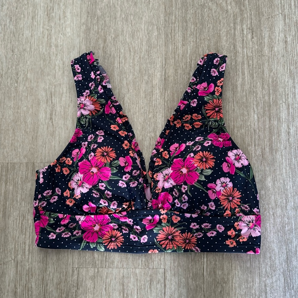 Shade & Shore (Target) Floral Swimsuit Top - Size L